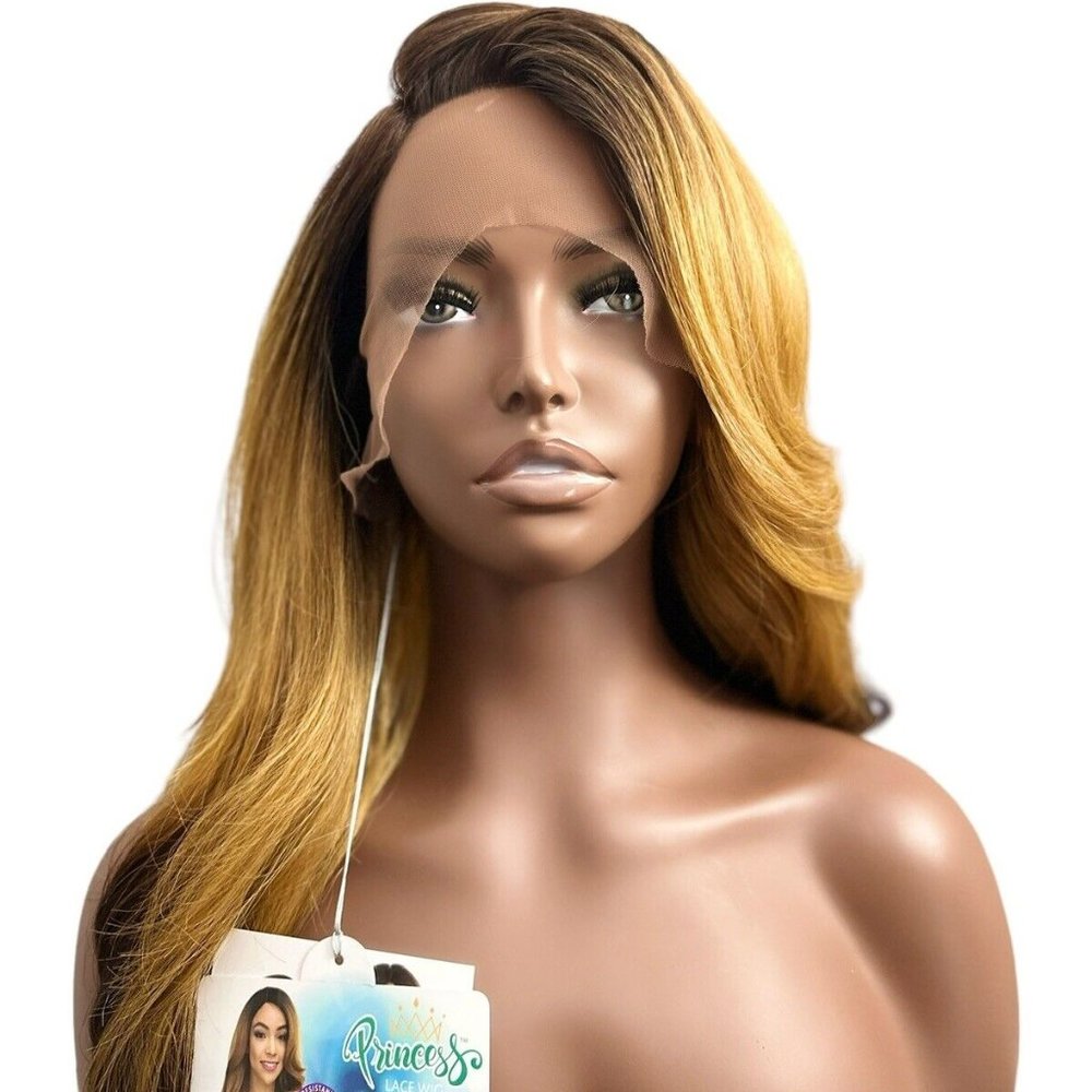 NEW JANET COLLECTION 4X4 LACE FRONTAL CLOSURE SYNTHETIC WIG ANGIE (Color: DAISY)